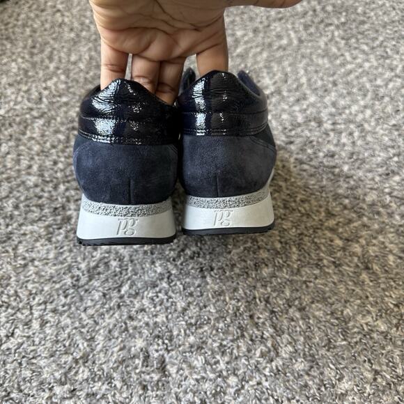 Paul Green Spunky Sneakers Shoe Navy Blue Suede Lace Up UK 7 US 9.5 NEW READ - Picture 5 of 12